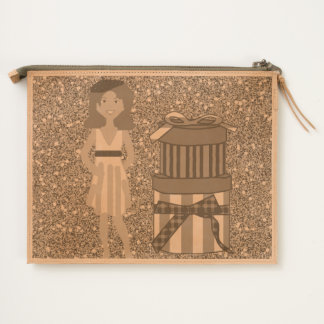 Stylish Lady & Boutique Hat Boxes Travel Pouch