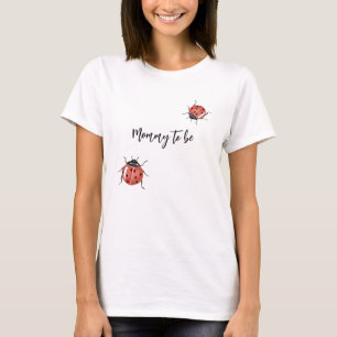 Stylish Ladybug Mommy-To-Be T-Shirt