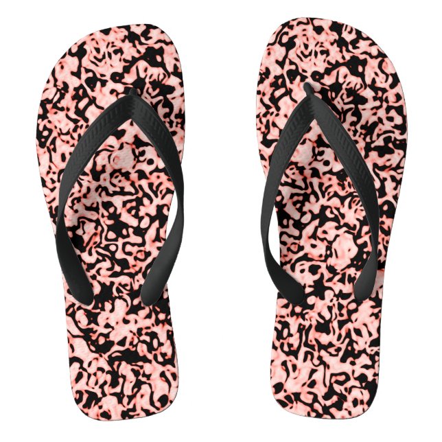 Stylish lava like pattern flip flops (Footbed)