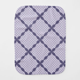 Stylish Lavender Purple Pattern Design Burp Cloth