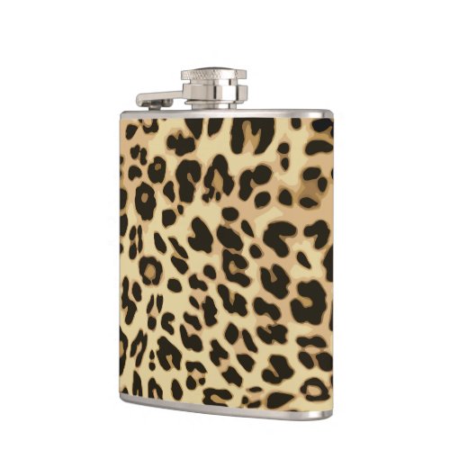 Stylish Leopard Animal Print Flask