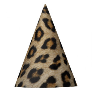 Stylish leopard cheetah fur animal print pattern party hat