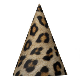 Stylish leopard cheetah fur animal print pattern party hat