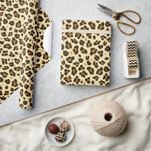 Stylish Leopard Pattern Wrapping Paper (Crafts)