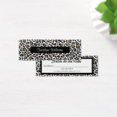 Stylish Leopard Print Appointment Card (Desk)