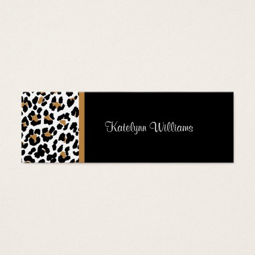 Stylish Leopard Print Appointment Card Business Card