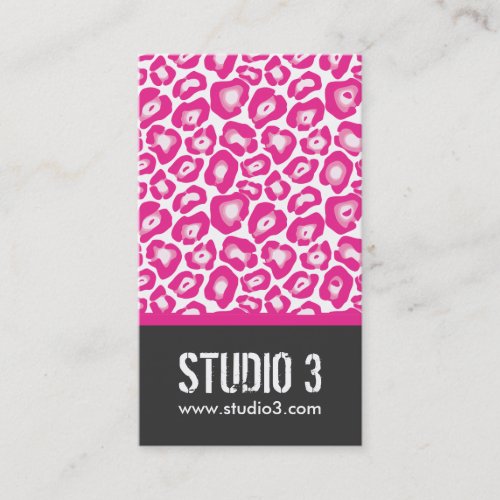 Stylish Leopard Print Business Cards