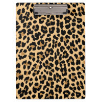 Stylish Leopard Print Clipboard
