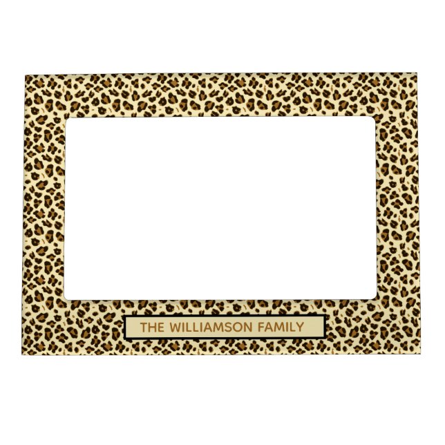 Stylish Leopard Print Magnetic Frame (Front)
