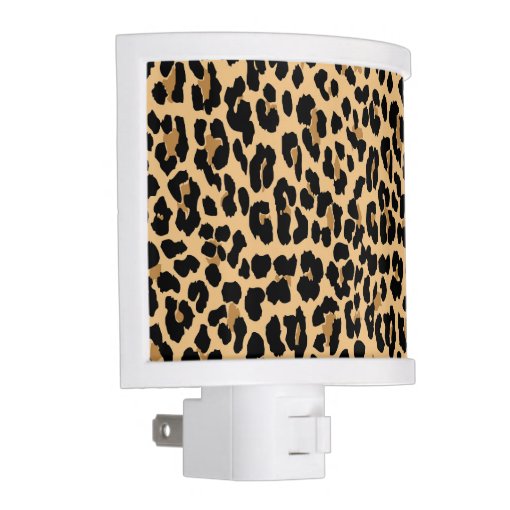 Stylish Leopard Print Pattern Night Light | Zazzle