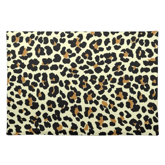 Stylish Leopard Print Placemats Zazzle