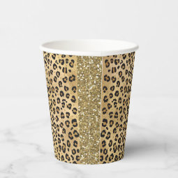 Stylish Leopard Print Wild Safari Jungle Animal Paper Cups | Zazzle