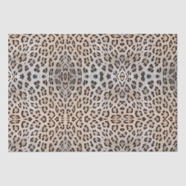 Stylish leopard skin fur animal print pattern chic tissue paper (Front)