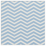 Stylish Light Blue and White Chevron Pattern Fabric