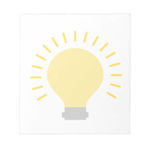 Stylish Light Bulb Design Notepad