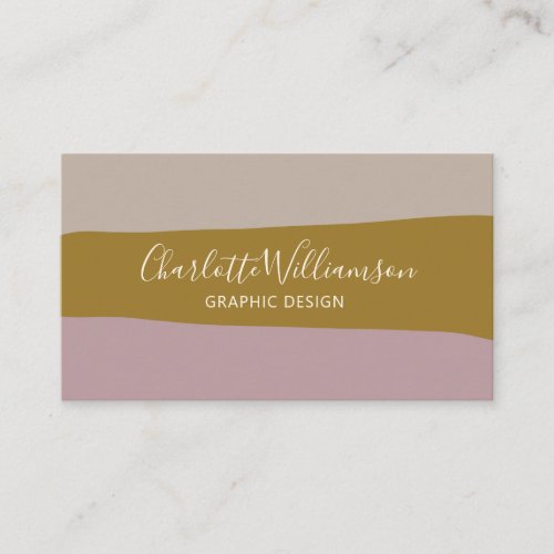 Stylish Lilac and Gold Chic Elegant Monogram Business Card