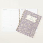 Stylish Lilac Floral Pattern Modern Personalized Planner<br><div class="desc">Stylish Lilac Floral Pattern Modern Personalized Planner</div>
