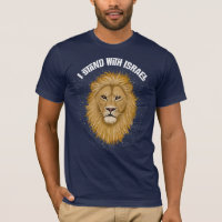 Stylish Lion of Judah I Stand with Israel . Blue
