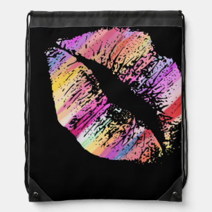 Stylish Lips #17 Drawstring Bag