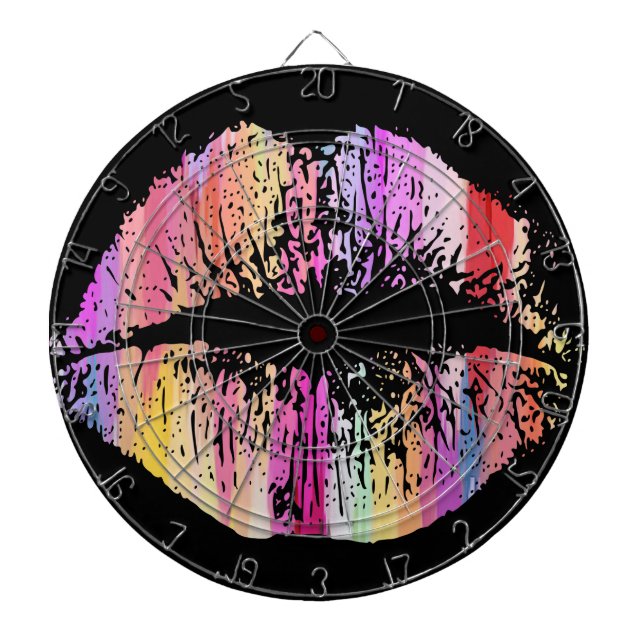 Stylish Lips #20 Dart Board (Front)