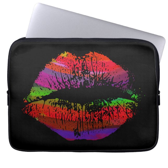 Stylish Lips #29 Laptop Sleeve (Front)