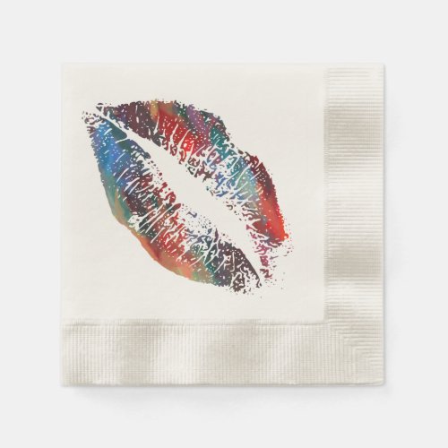 Stylish Lips 2 Paper Napkins