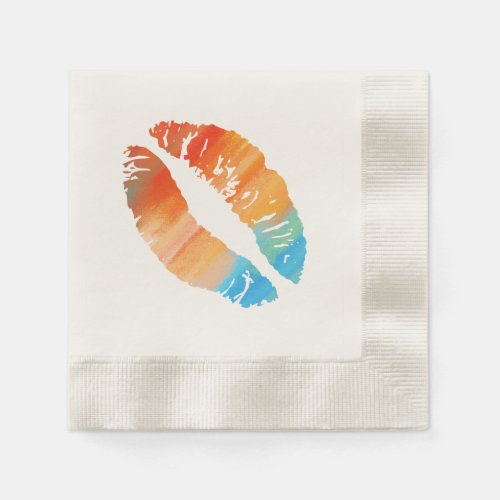 Stylish Lips 4 Paper Napkins