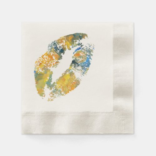 Stylish Lips 5 Paper Napkins