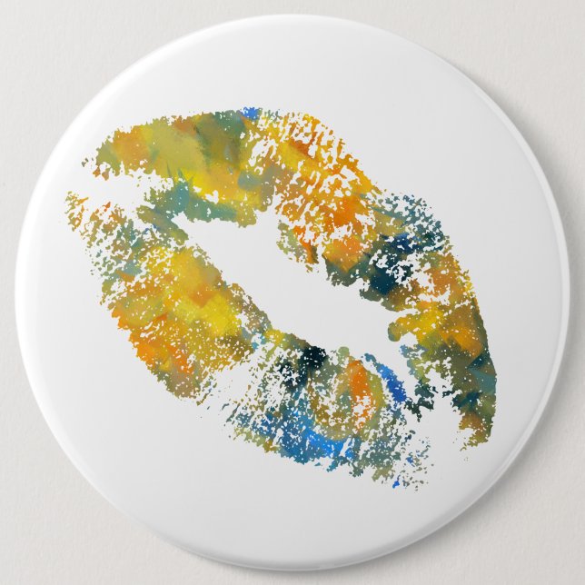 Stylish Lips #7 Button (Front)