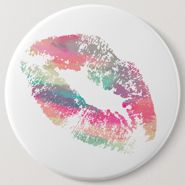 Stylish Lips #9 Pinback Button (Front)