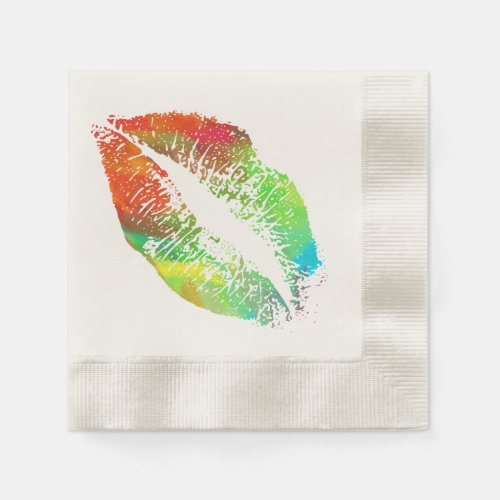 Stylish Lips Paper Napkins