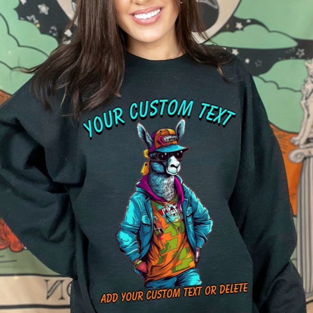 Stylish Llama Animal Fashion Sweatshirt (Creator Uploaded)