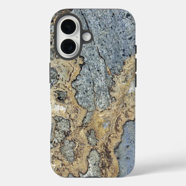 Stylish Luxurious Timeless Grey Gold Marble Stone Case-Mate iPhone Case (Back)