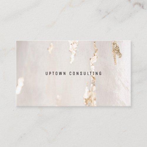 Stylish Luxury Faux Gold Foil Business Card
