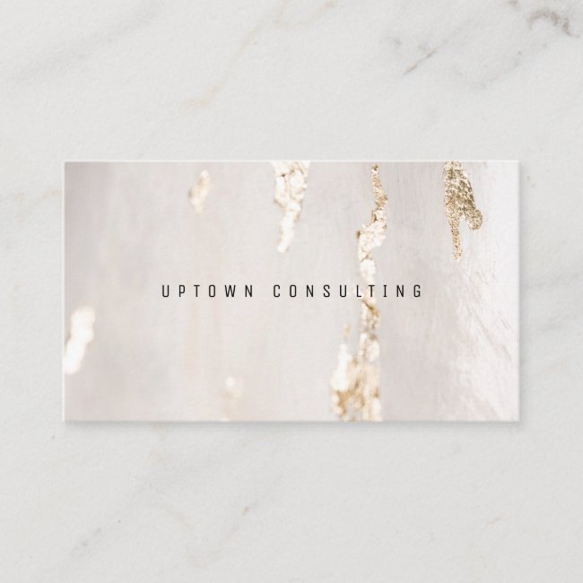 Stylish Luxury Faux Gold Foil Business Card