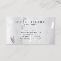 Luxury Business Card With Silver Grid