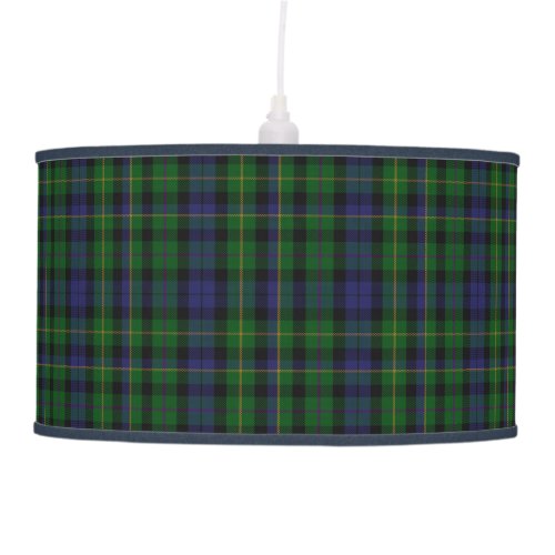 Stylish MacBride Scottish Tartan Plaid Hanging Lamp
