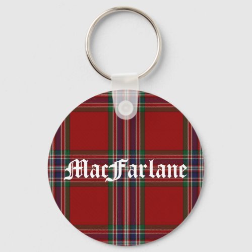 Stylish MacFarlane Tartan Plaid Keychain