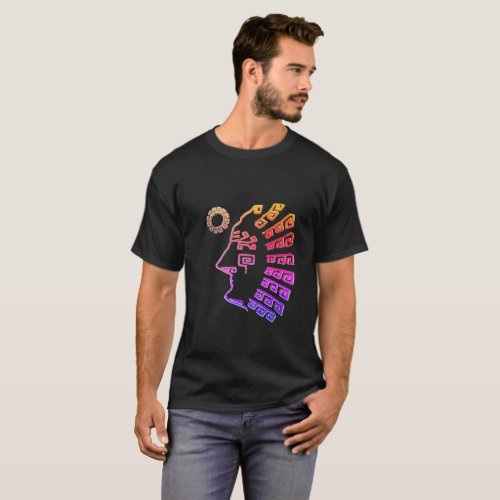 Stylish Machu Picchu Drawing T_Shirt