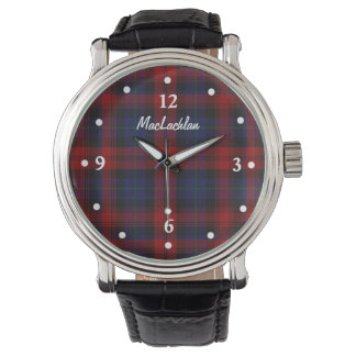 Stylish MacLachlan Plaid Faced Custom Watch