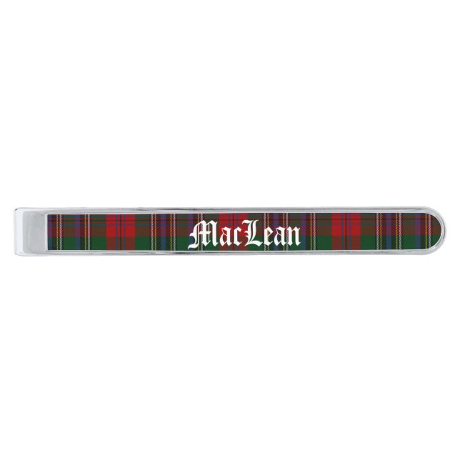 Stylish MacLean Plaid Custom Tie Bar (Front)