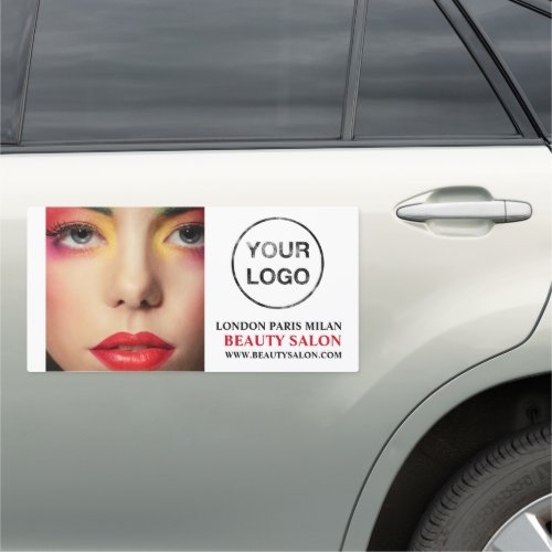 Stylish Makeup Design Beautician Beauty Salon Car Magnet