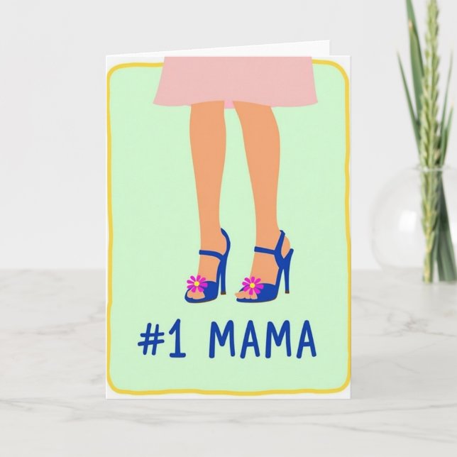 Stylish Mama Number One Card (Front)