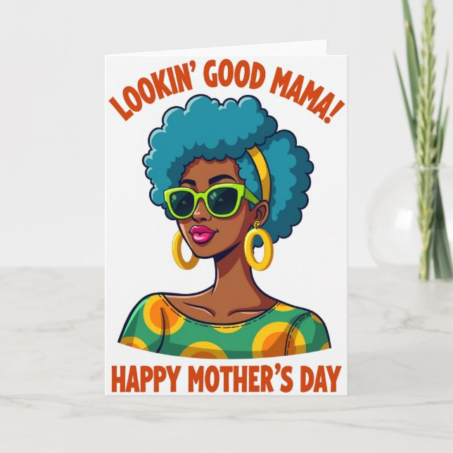 Stylish Mamas Day Art Card (Front)