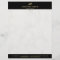 Stylish Marble Black Gold Monogrammed Modern Plain