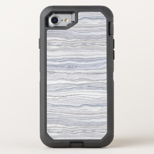 Stylish Marble Natural Stone Gray Trendy OtterBox Defender iPhone SE/8/7 Case