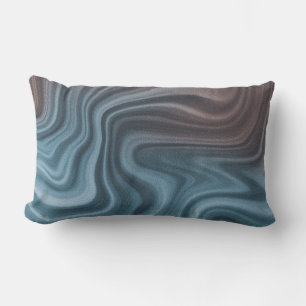 Stylish Marble Pattern Lumbar Pillow