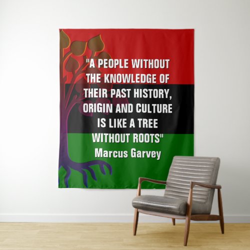Stylish Marcus Garvey TREE WITHOUT ROOTS Tapestry