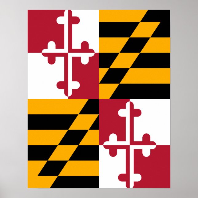 Stylish Maryland State Flag Decor (Front)