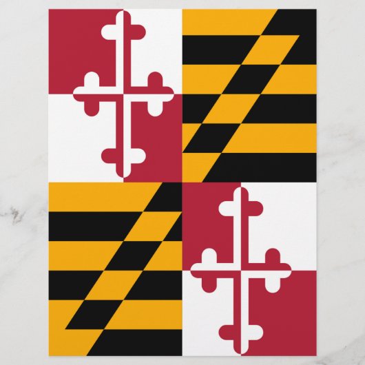 Stylish Maryland State Flag Design (Front)